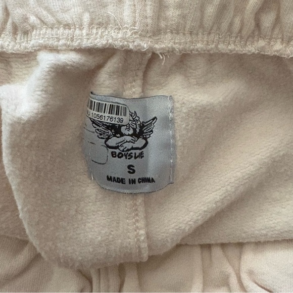boys lie shoot your shot sweatpants small in beige - Picture 5 of 5